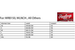 Rawlings WLNCH Women Belted Pant Softball Stretch Polyester Fabric